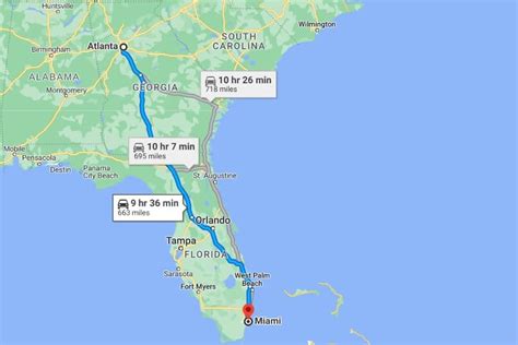 How Far Is Atlanta from Miami by Car: A Journey Through Time and Space